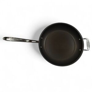 All Clad Copper Core 12 inch Fry Pan Skillet USA Made Silver Helper Handle